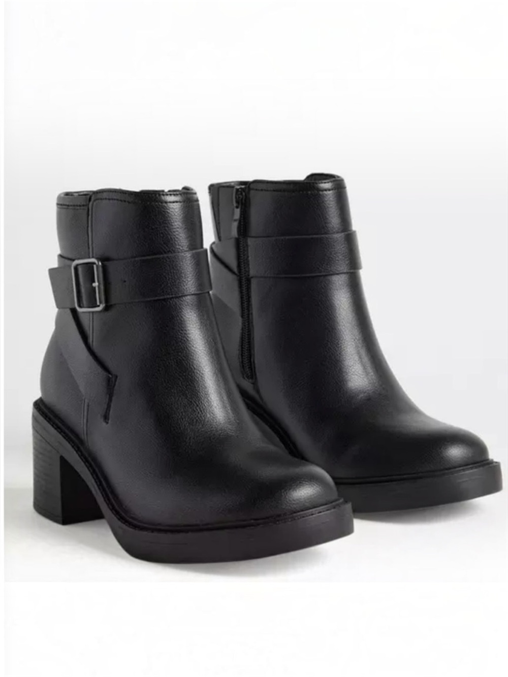 Torrid Black Women's Ankle Boot with Buckle 7.5 WW NEW